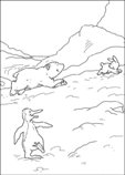 coloring page Lars the little polar bear